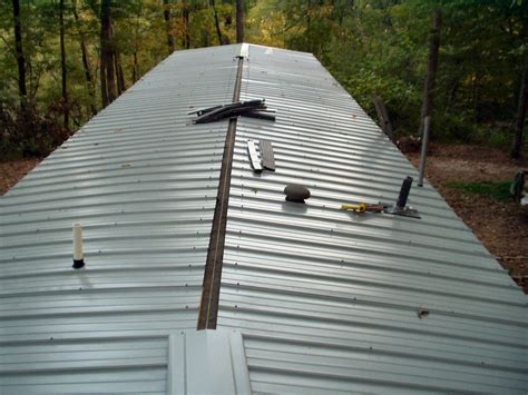 what is a.metal roof on house trailer made of|metal roof installation for mobile homes.